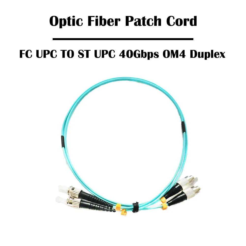 10 шт. 2 0 Метр FC UPC TO ST Duplex Гбит/с OM3/ 40 OM4 мм многомодовый 50/125 волоконно оптический