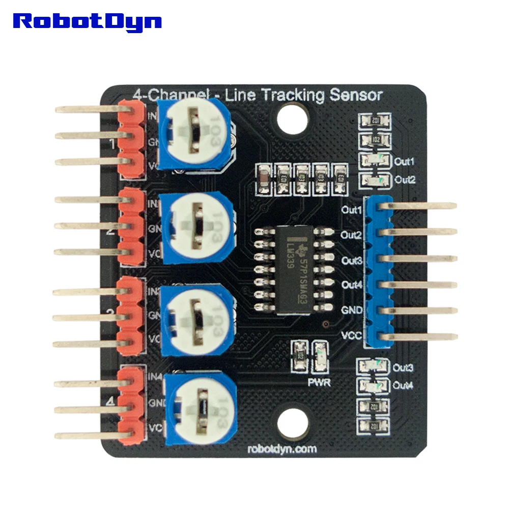 Отслеживание линии Сенсор 4-канальный competable с Arduino IDE/SATA набор сделай сам для