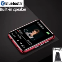 new ruizu metal bluetooth mp4 player full touch screen built in speakers radio recording e book music video playback