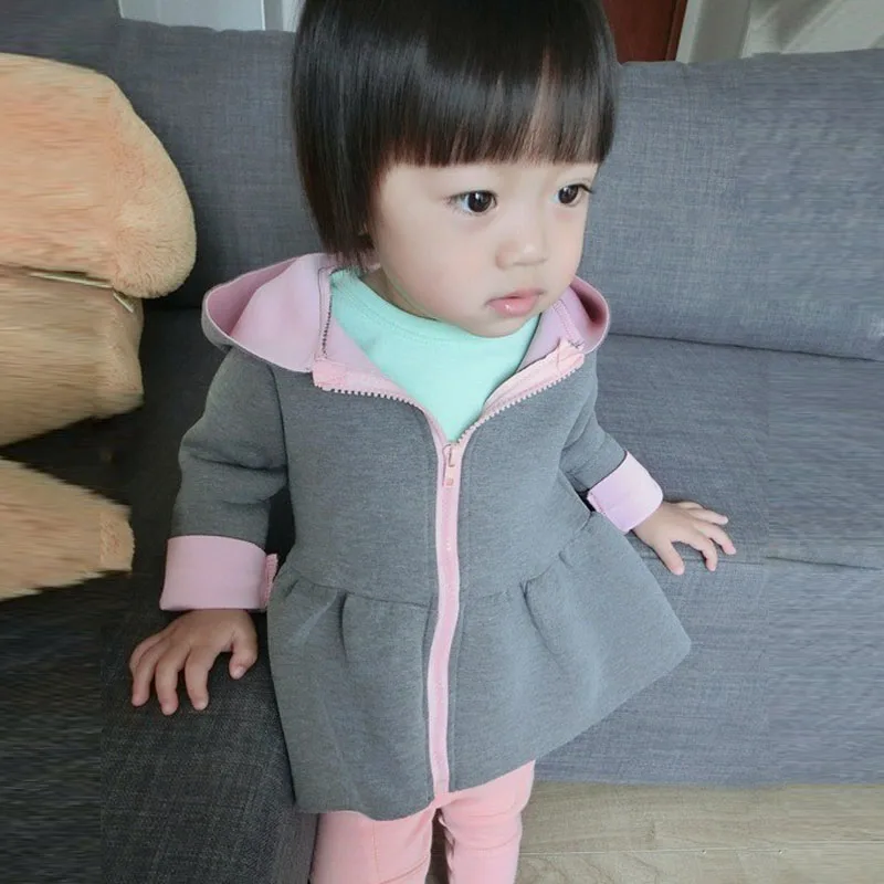 От 1 до 5 лет На весну и осень кофта с длинными рукавами меховые наушники дизайн