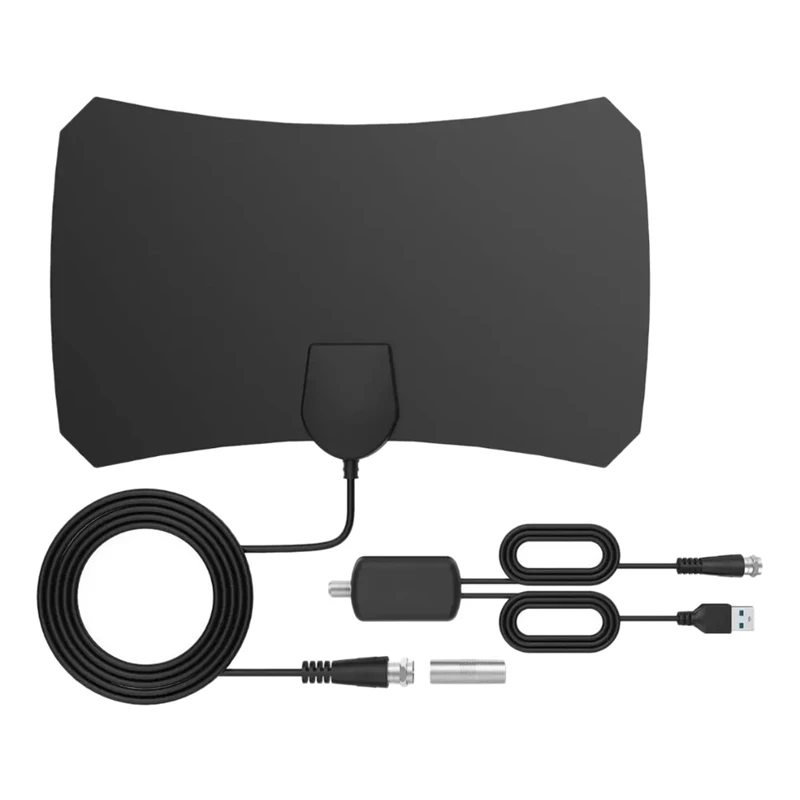 

Indoor TV Antenna,HD Digital TV Antenna Long 80 Miles Range+Signal Amplifier Booster Supports 4K 1080P and All Older TVs