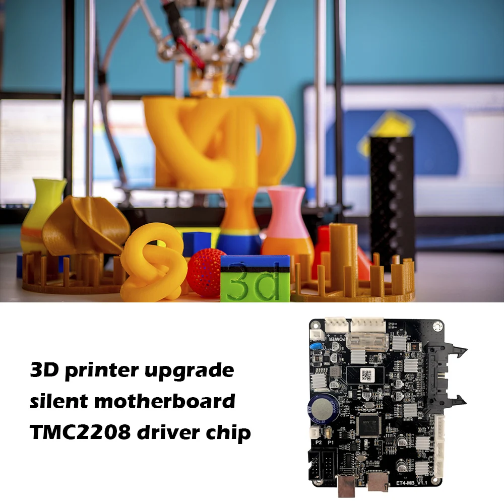 

3D Printer Mainboard Ultra Mute Controller Board TMC2208 Driver Chip Upgrade Motherboard for ET4X/ET4 Pro/ET5X Printer Parts