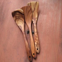 acacia mangium cooking shovel spatula no mildew no cracking whole wood no paint health wooden turner
