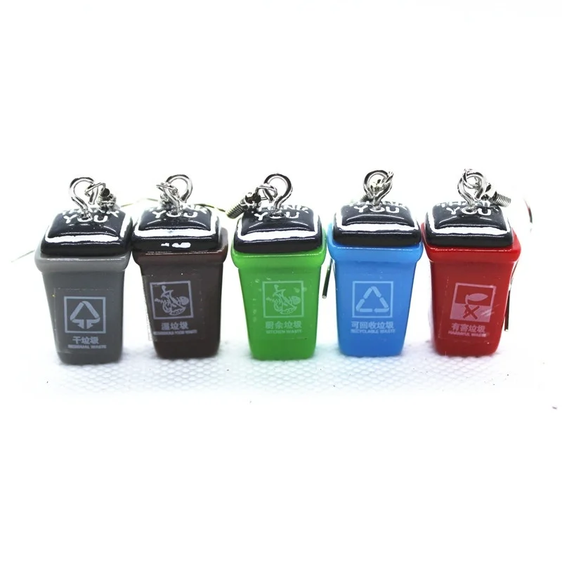 Смешной мусор сортировка мусора серьги женская мода креативное моделирование