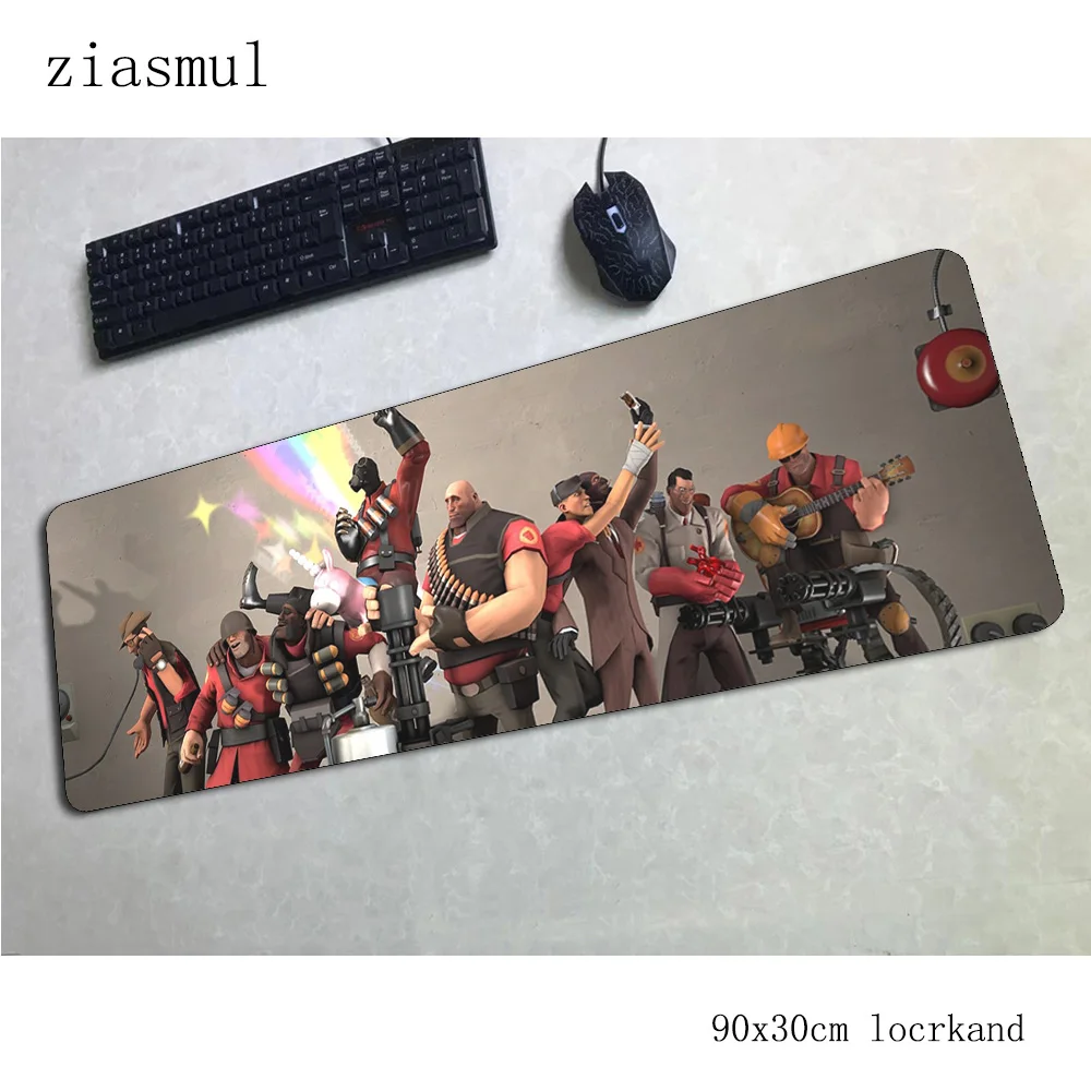 Игровой компьютерный коврик для мыши team fortress 2 шт. 90x30 см большой эргономичный