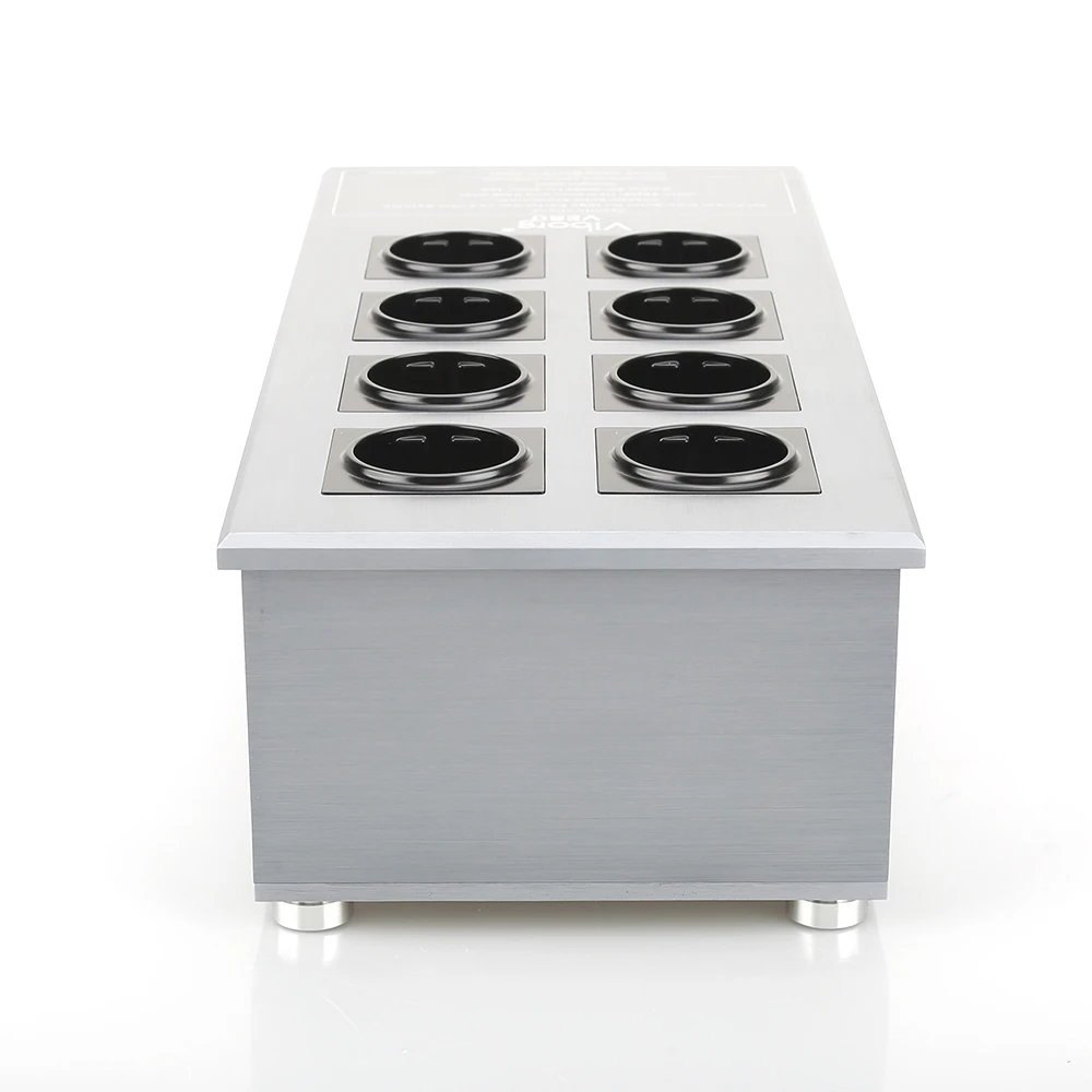 Высококачественный Viborg VE80 Hifi аудио EU Schuko розетки фильтр шума AC мощность кондиционер аудиофиловый фильтр питания очиститель