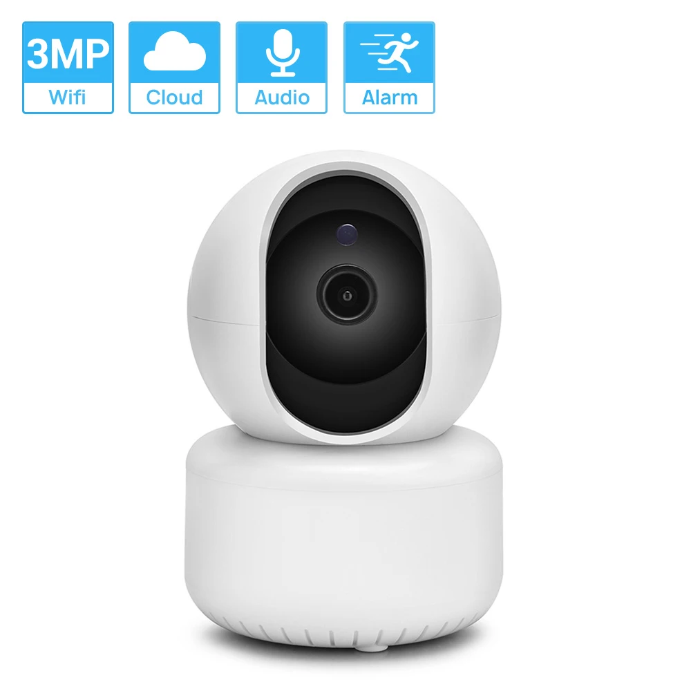 Миниатюрная Wi-Fi камера Hamrolte HD 3 Мп IP-камера с функцией панорамирования и наклона