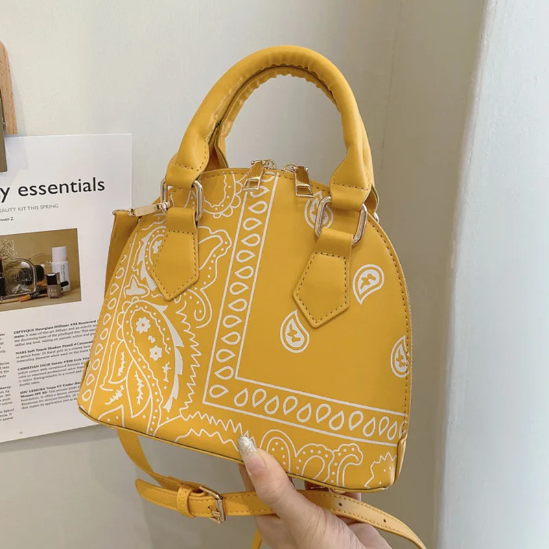 

Женская сумка Горячая Распродажа Shell, новинка 2021, роскошные сумочки, подходящие ко всему, ретро, геометрический принт, сумка на одно плечо, же...