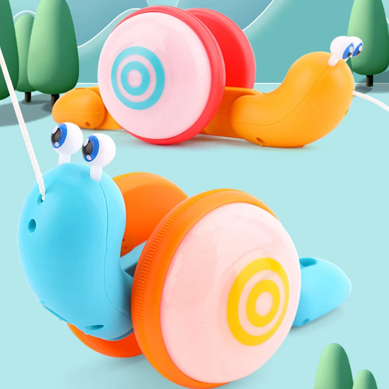 

Baby Crawl Toy Children Puzzle Electric Pull Rope Crawling Snail Toy Learn Climb Toys Kid Early Education Luminous Electric Toys