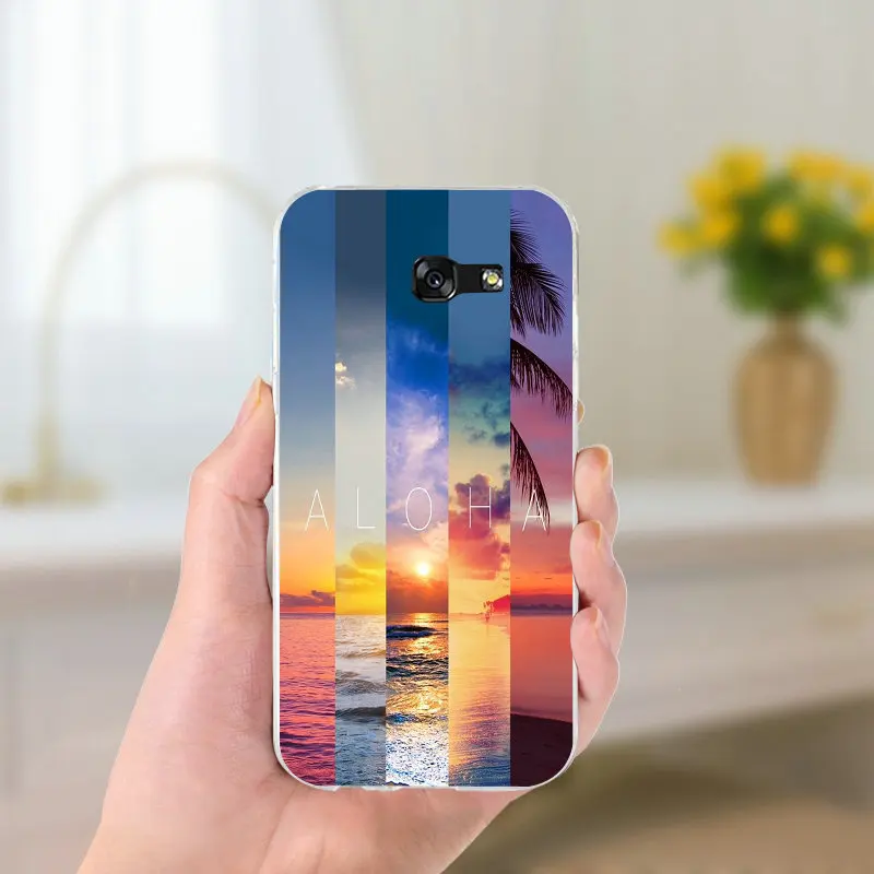 For Samsung Galaxy A3 A5 A7 2016 2017 Core 8262 850 Grand I9082 Soft Silicon Cases Colorful Seashell Tropical Sea Island Turtles | Мобильные