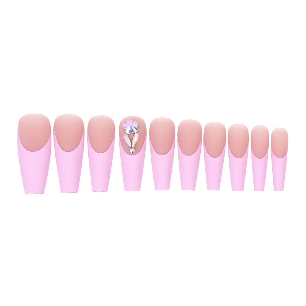 

new24pcs fake nails with designs false nails set coffin artificial nails tips press on nail for acrylic nail art tools with glue