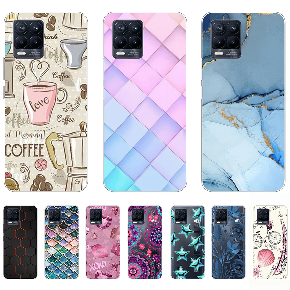 

Silicon Case for Realme 8 Pro Cartoon Durable Cover on Realme 8 Pro Shell Cover Ultra-thin Anti-knock Shockproof Personality