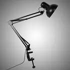 E27 Светодиодный светильник с зажимом, металлический офисный светильник, s Настольный гибкий поворотный кронштейн, Домашний Светильник, лампа для чтения