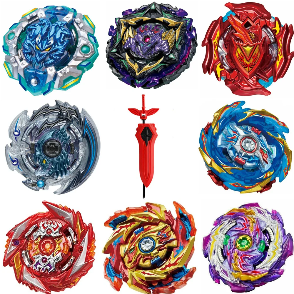 

B-X TOUPIE BURST BEYBLADE Spinning Top Battle Gyro Battle Evolution Metal Fusion Attack Set with 4D Launcher Grip and Arena