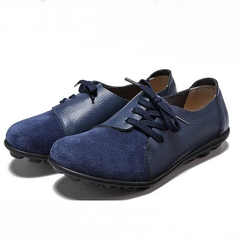 Лоферы женские с круглым носком натуральная кожа лоферы пэчворк топ сайдеры