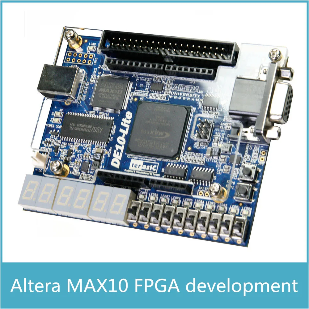 

Новинка 2021, подставка для дизайна, Altera MAX10 10M50 CPLD, DE10-lite Con SDRAM de 64MB с разъемом Arduino R3, USB Blaster