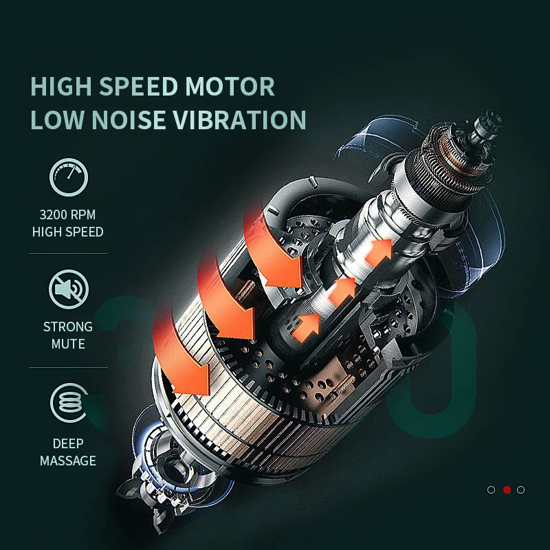 

NO.ONEPAUL Women's massage gun mini portable massager LCD Touch Display Fascia Gun Electric Body Massager dropshipping