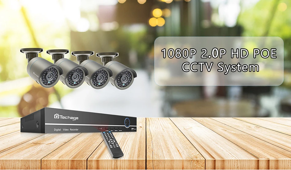 H.265 POE камера безопасности Система 4CH 1080P NVR комплект 2.0MP Аудио Микрофон CCTV серая IP камера ИК Открытый комплект видеонаблюдения