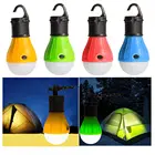 Портативный мини-фонарь для палаток, светодиодный водонепроницаемый аварийный светильник для кемпинга с подвесной фонарик с крюком, 4 цвета, 3 хaaa