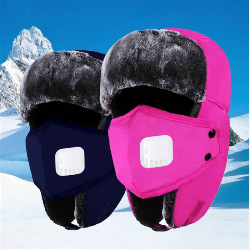 Зимняя меховая мужская шапка бомбер ветрозащитная плотная теплая зимняя женская