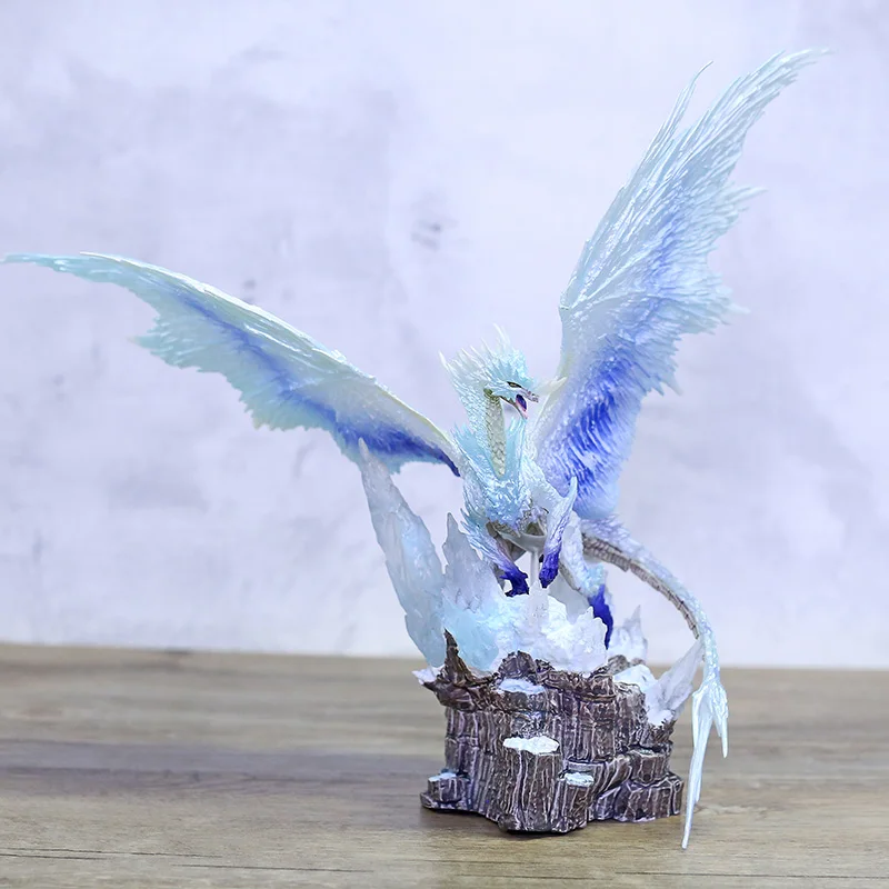 Монстр Охотник мир ледяной вельхан ПВХ Фигурка Статуя MHW Дракон Коллекционная