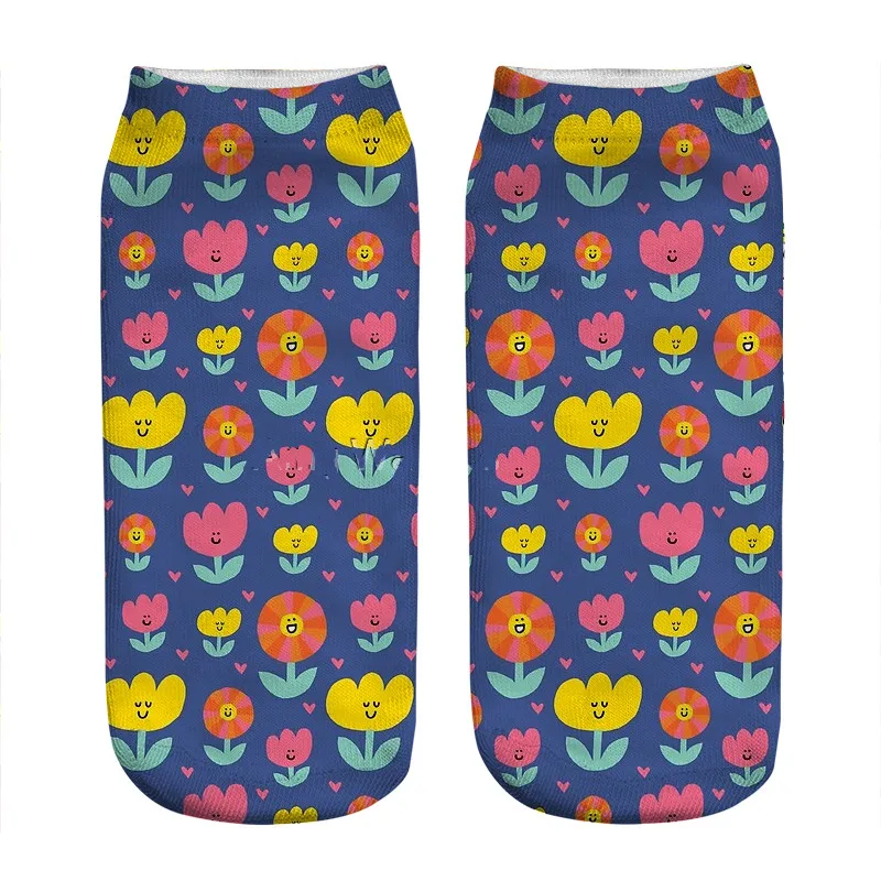 Женские носки кавайные счастливые маленькие розовые с принтом морской звезды