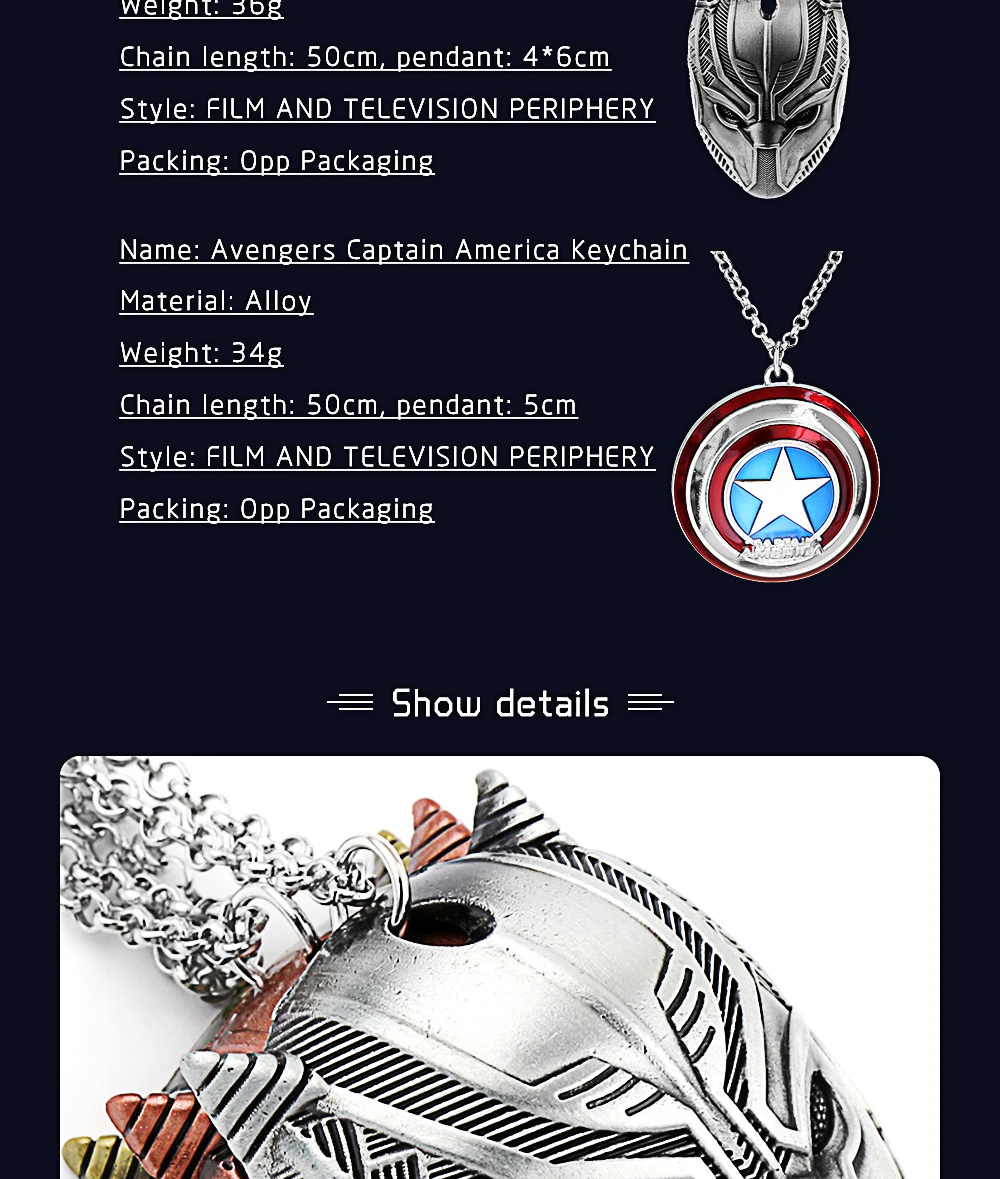 Серия Marvel, ожерелье Мстители 3, Бесконечная война, классический супергерой, Экипировка, Мужская подвеска, ожерелье s для мужчин, женщин, фанатов, Прямая поставка