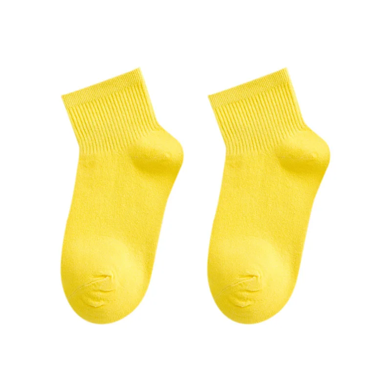 

Spring and Summer Color Socks Women Korean Boat Socks Thin Cotton Socks Fluorescent Solid Color Flat Women Socks Woman Socks