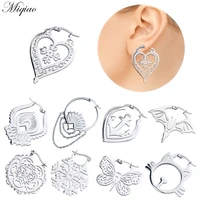 miqiao 2pcs explosive niche stainless steel high quality earrings ear bone studs exquisite piercing jewelry