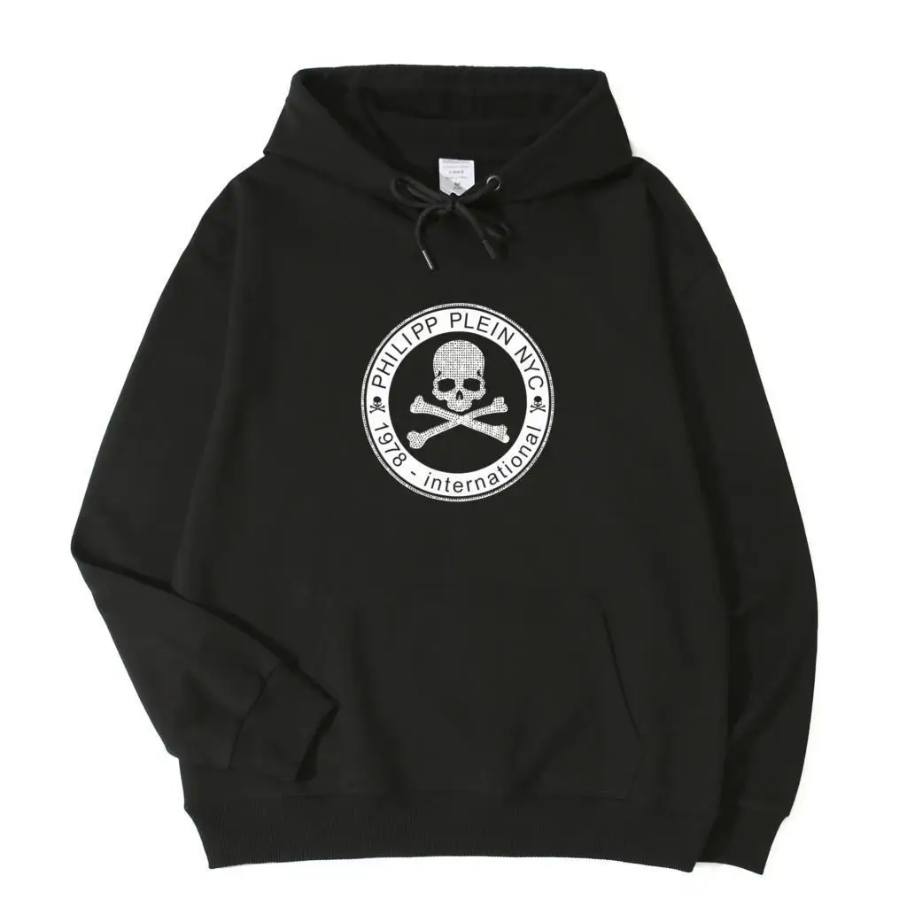 

philipp-plein Hoodies Men's Hoodies Spring Autumn Male female Paired Couples Casual Hoodies Sweatshirts Lovers'Hoodies Tops N052