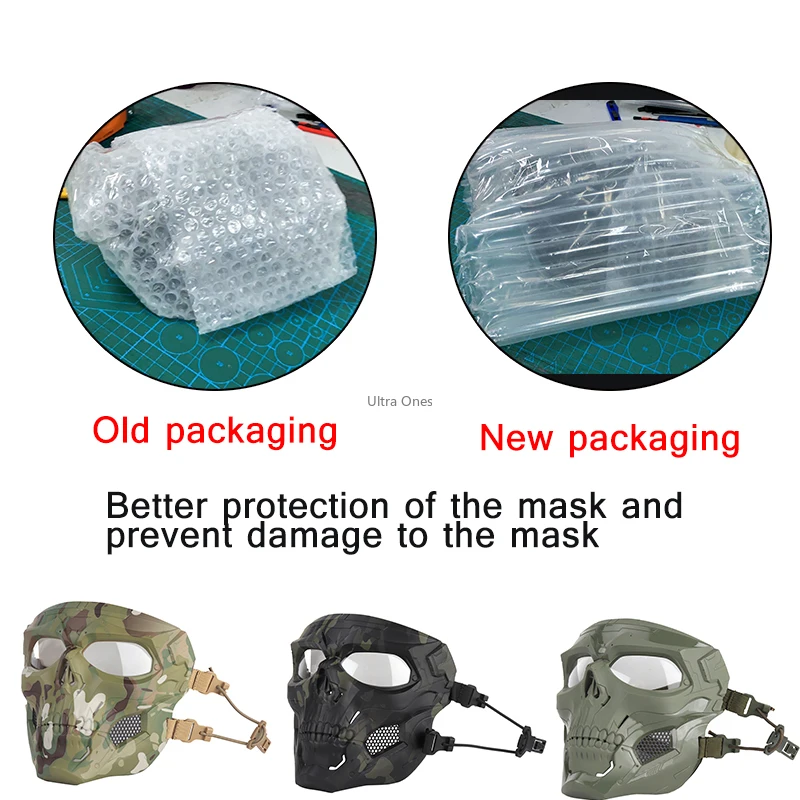 

Outdoor Military Tactical Airsoft Skull Mask Paintball Combat Full Face Shooting Hunting Masks CS Game Combat Protective Mask