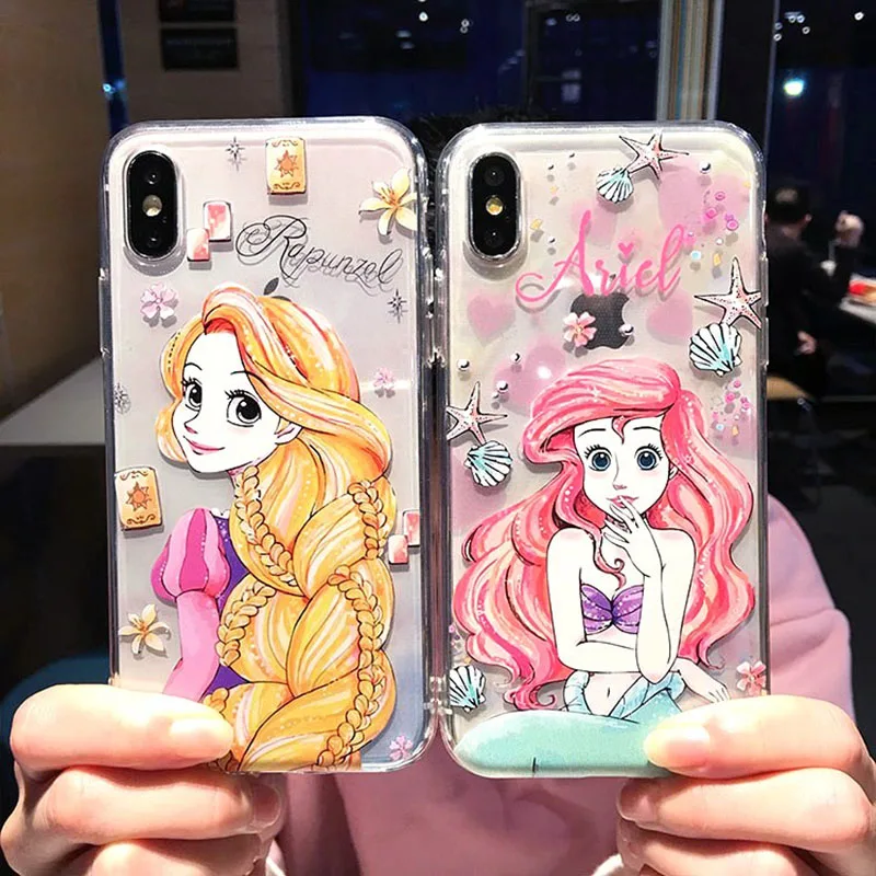 Белоснежка Золушка Русалка Рапунцель чехол для huawei P30 P20 P10 Pro Lite Plus силиконовый