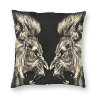 lion roar pattern throw pillow covers square pillows case decorative bedroom livingroom sofa with zipper
