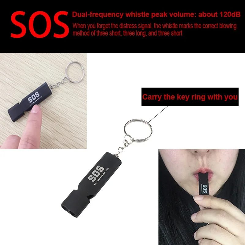 

Portable Outdoor Camping Life Saving Whistle High Frequency Whistle Multifunctional EDC SOS Mini Earthquake Emergency Whistle