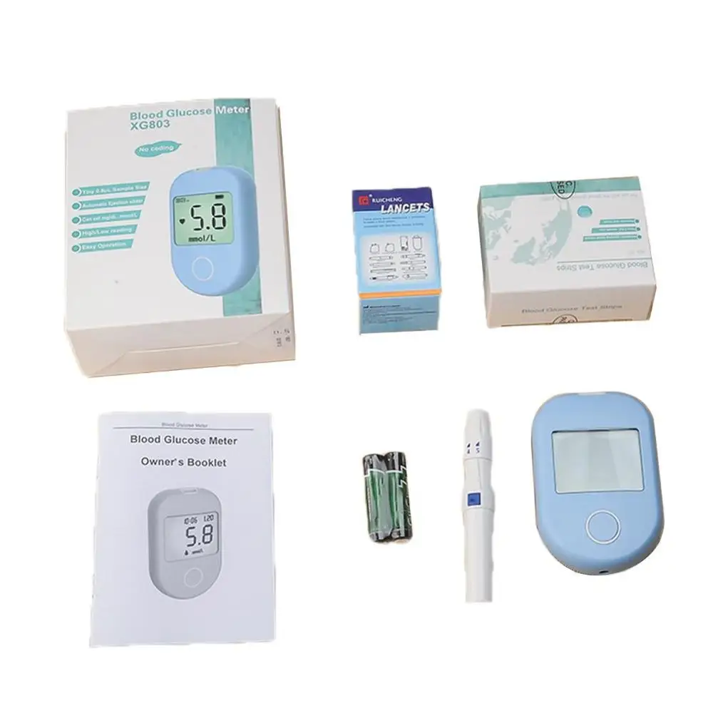 

Blood Glucose Tester Kit With A Large Font Design Ast Detection Speed Without Waiting A Long Time Accurate 1 Set