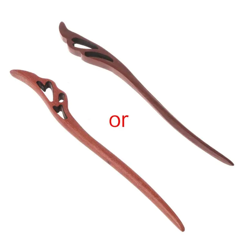 Заколки для волос из натурального дерева винтажное ювелирное изделие ручной