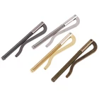 Держатель для банкнот с пружинным зажимом 3 шт., металлический зажим для денег двойного сложения, модный кошелек, сменные детали, 4 цвета