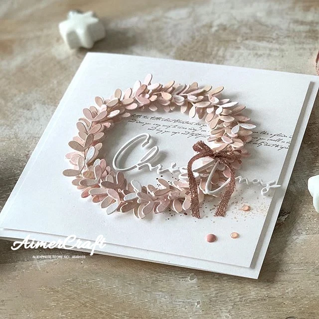 Рождественские металлические режущие штампы трафарет для скрапбукинга сделай