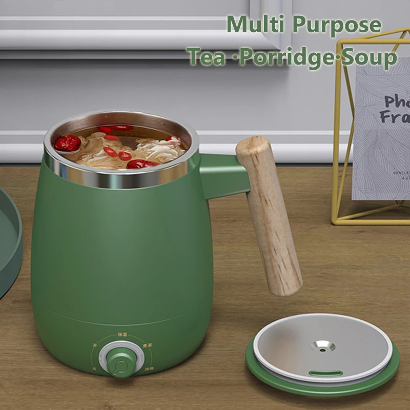 Портативный чайник Электрический 400 мл Нержавеющая сталь 200 Вт мгновенный нагрев