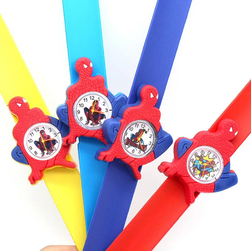 

Marvel Cartoon Silicone Watch Kids Toy Wristband The Avengers Anime Figure Spiderman Watches Children's Birthday