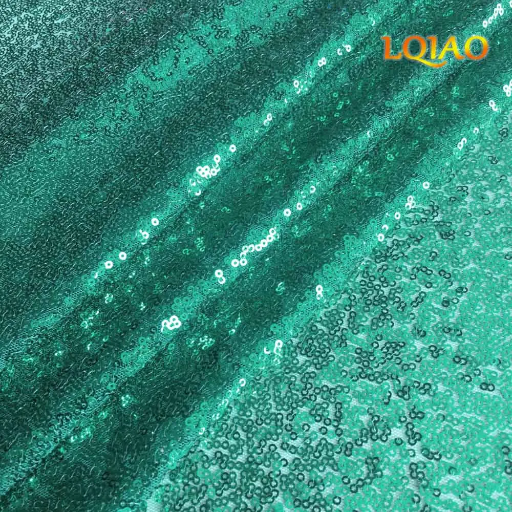 Christmas Green 45*120 см Высококачественная блестящая вышитая сетчатая кружевная ткань с блестками неоновая зеленая блестящая ткань для одежды платья свадебные украшения - Цвет: Christmas Green