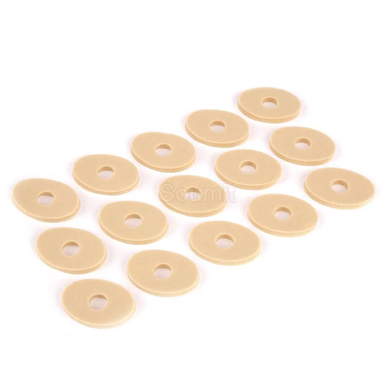 15 шт. овальная мягкая задняя панель из кукурузы наклейки для пальцы ног Каблук не