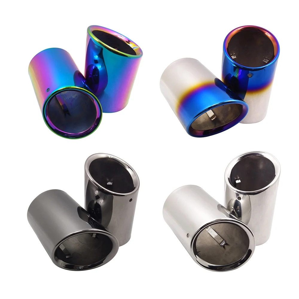 

Автомобильный Стайлинг, хромированные наконечники выхлопной трубы из нержавеющей стали для Cadillac CTS Trim Modifed, глушитель выхлопной трубы, сист...