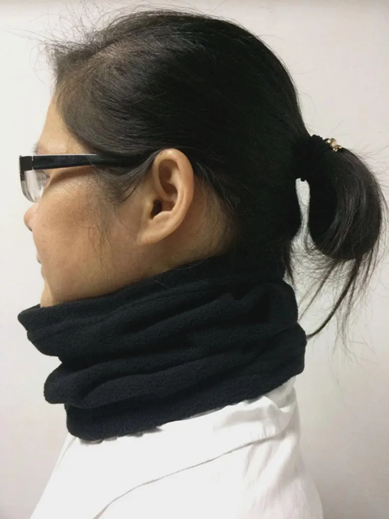 Уличные зимние теплые флисовые шарфы для шеи снуд велосипедные Шарфы мужские