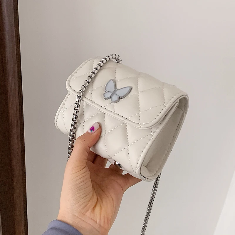 

2021 New Woman Shoulder Bag High Quality PU Chain Diagonal Small Bag Luxury Designer Handbag Underarm Bag 2021 Summer Female Bag