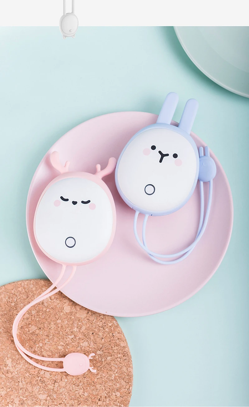 Kbxstart Mini Hand Warmer& Charging Treasure Dual-use Portable Mobile Power USB Charging Creative Explosion-proof Heater