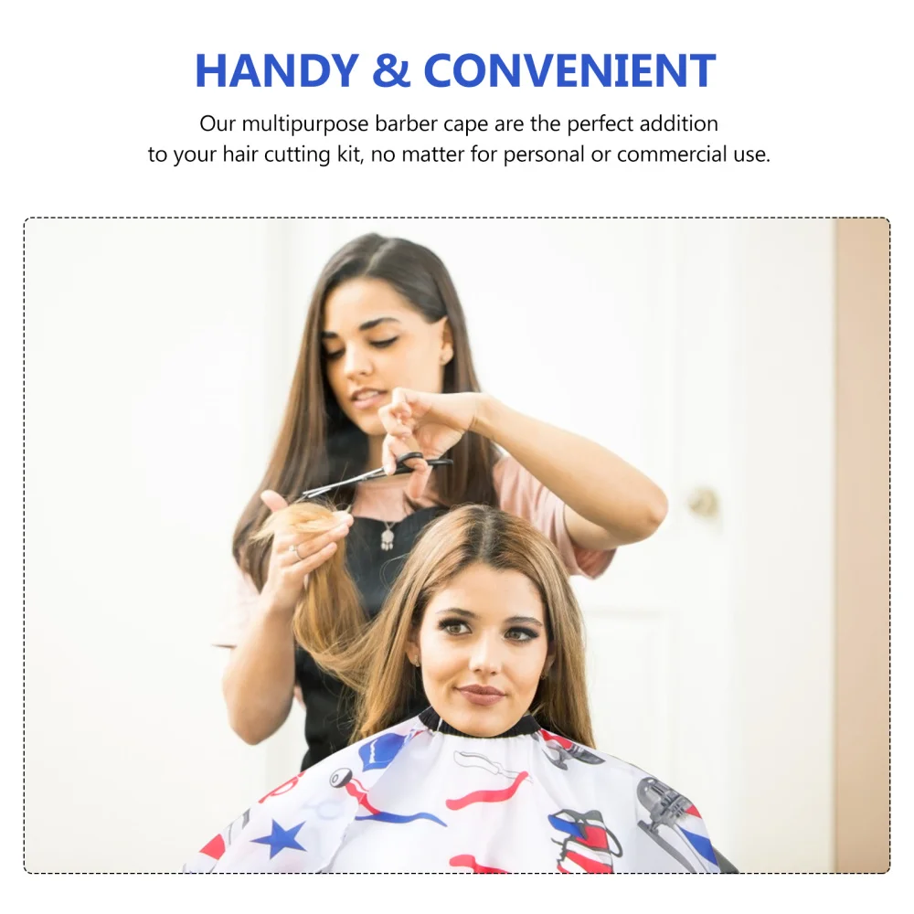 

Adults Hair Cutting Cape Smock Clothes Protector for Barber Salon Home DIY