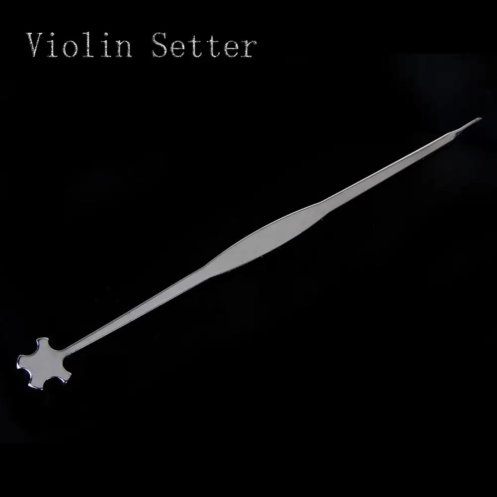 

Violin Viola Sound Post Setter Silver Stainless Steel Bending 21g 24.5cm Violin Viola Parts Accessories