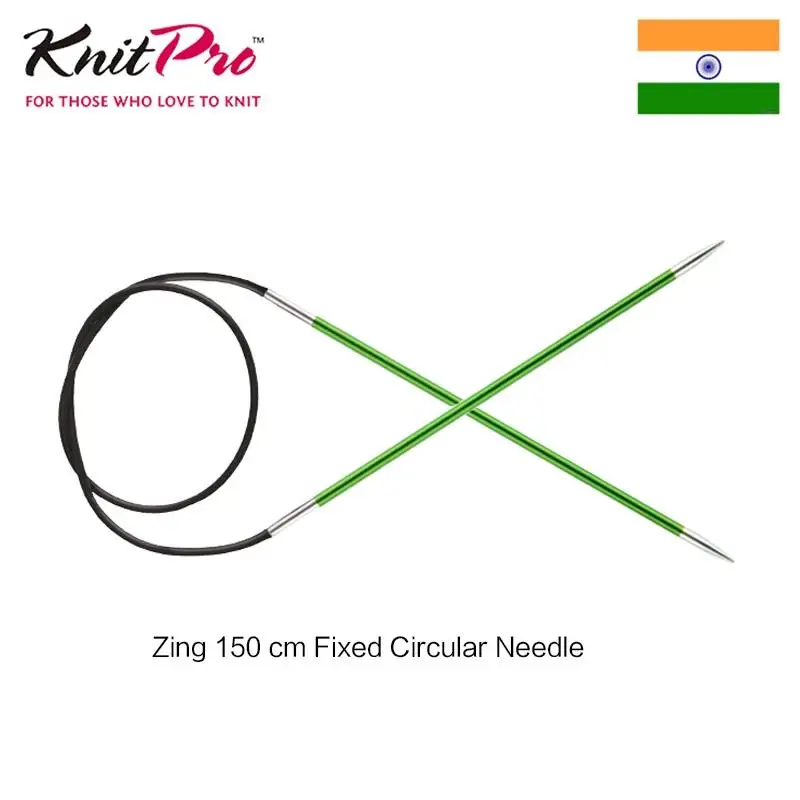 

Knitpro Zing 150 cm Fixed Circular Knitting Needle Colorful Aluminum