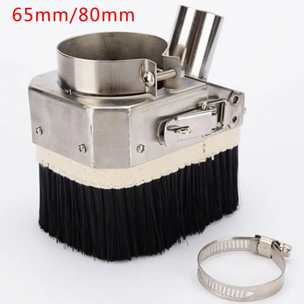 

1pc Dust Shoe Cover Cleaner Double Door 65mm/80mm Spindle Dust CNC Router Engraving Machine Woodworking Tools Dust